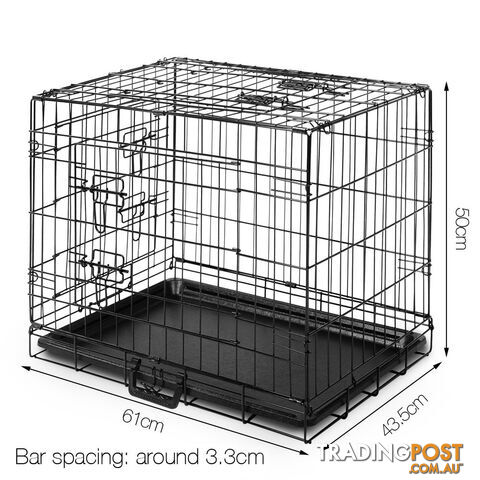 Metal Collapsible Dog Cage 24IN