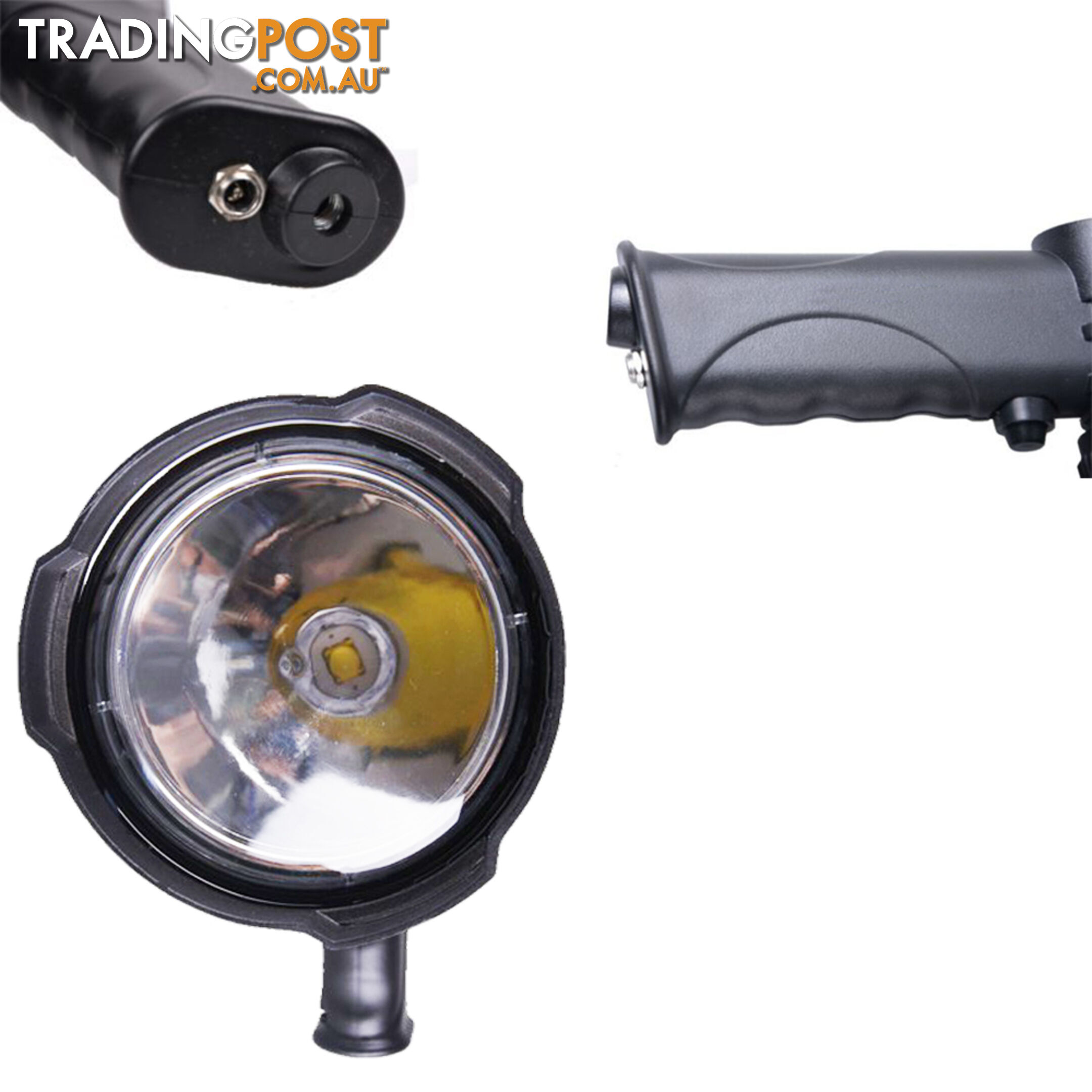 25W CREE LED Handheld Spot Light Rechargeable Spotlight Hunting Shooting 12V