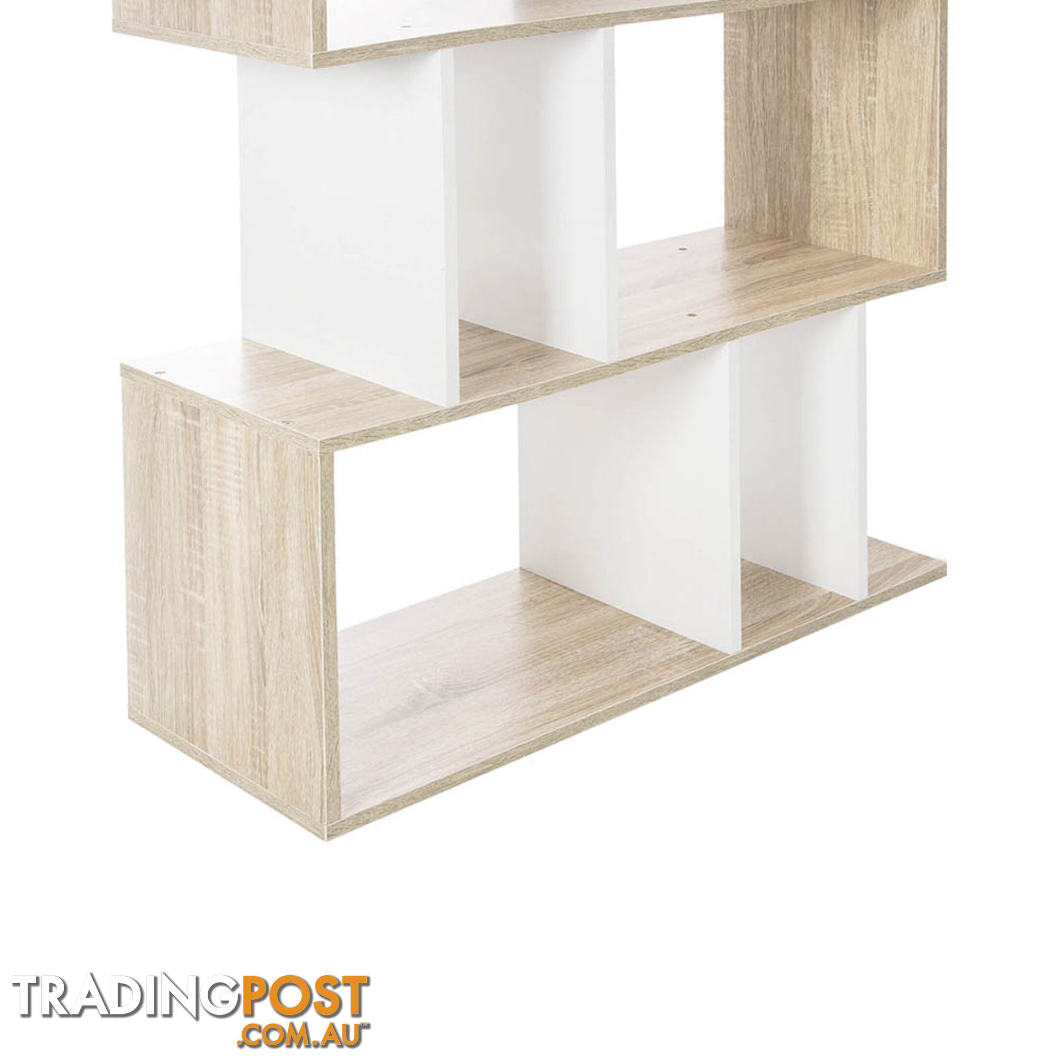 5 Tier Display/Book/Storage Shelf Unit White Brown