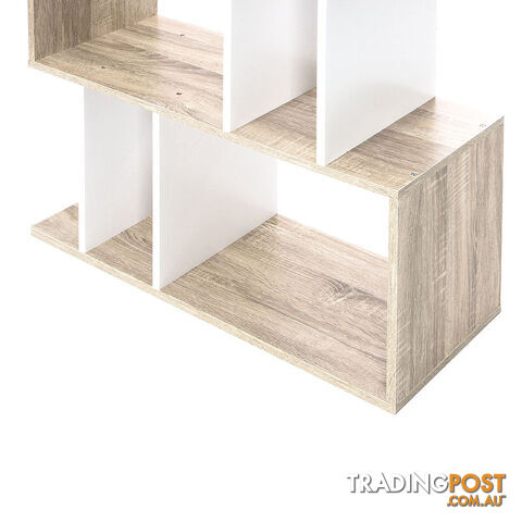 5 Tier Display/Book/Storage Shelf Unit White Brown