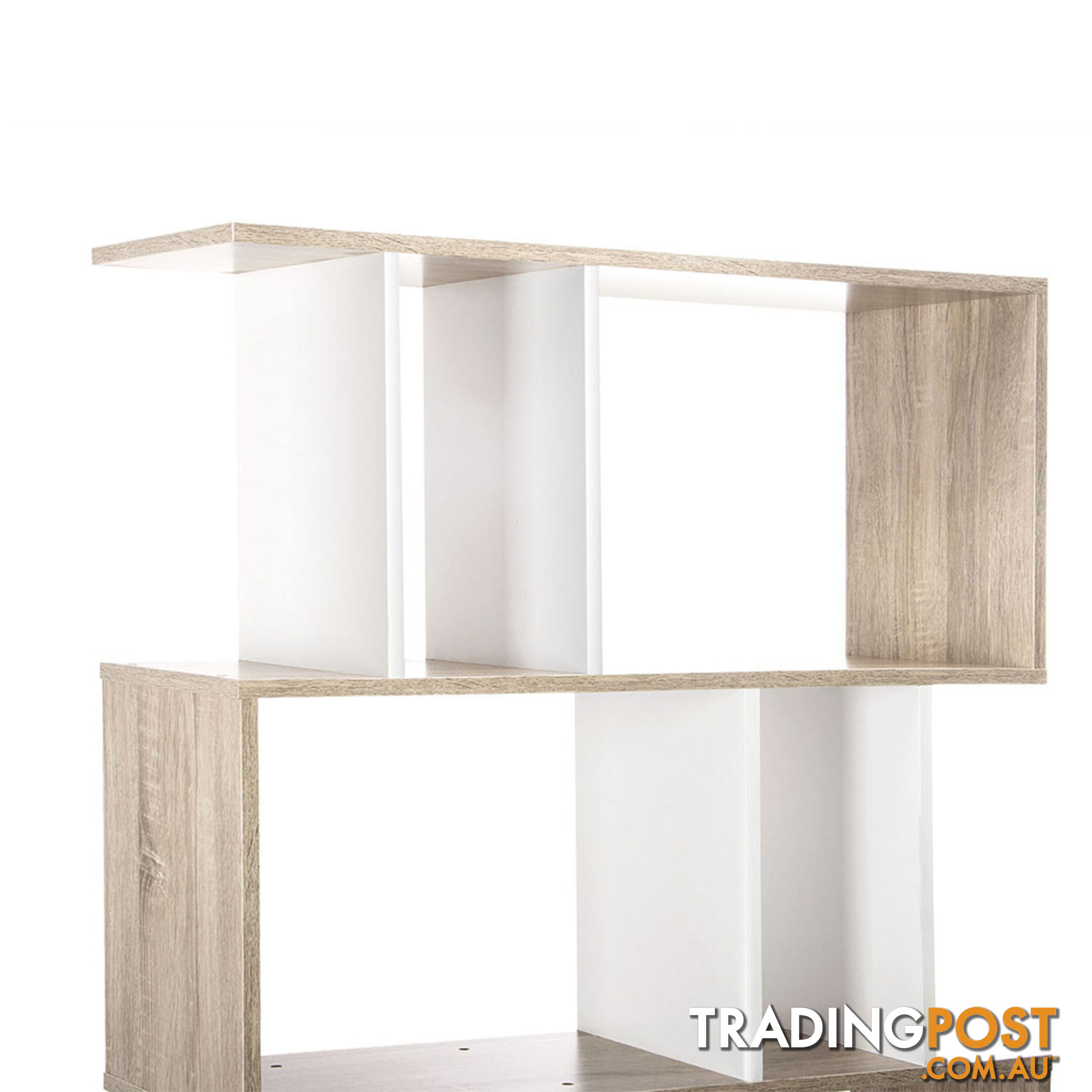 5 Tier Display/Book/Storage Shelf Unit White Brown