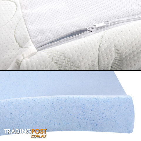 8cm Cool Gel Memory Foam Mattress Topper Eco-Friendly Bamboo Fabric Cover King