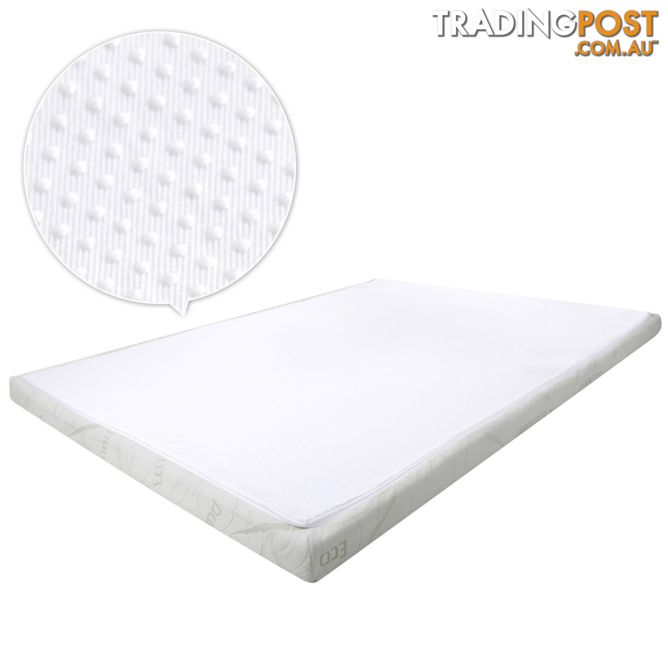 8cm Cool Gel Memory Foam Mattress Topper Eco-Friendly Bamboo Fabric Cover King