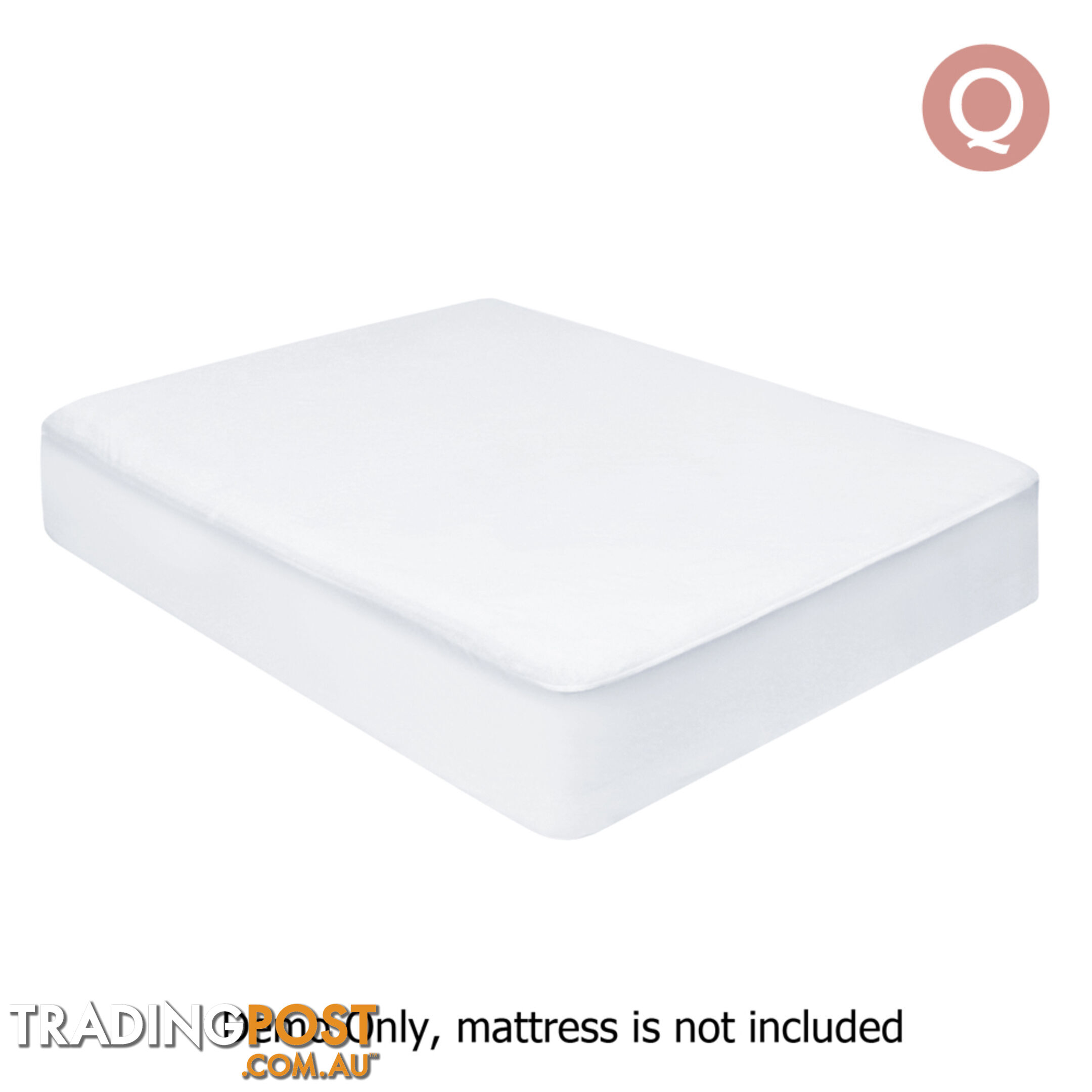 Fitted Non-Woven Waterproof Mattress Protector PU Coating Bed Cover Queen