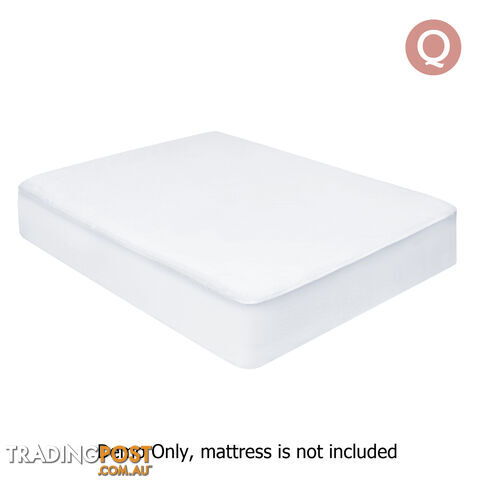Fitted Non-Woven Waterproof Mattress Protector PU Coating Bed Cover Queen