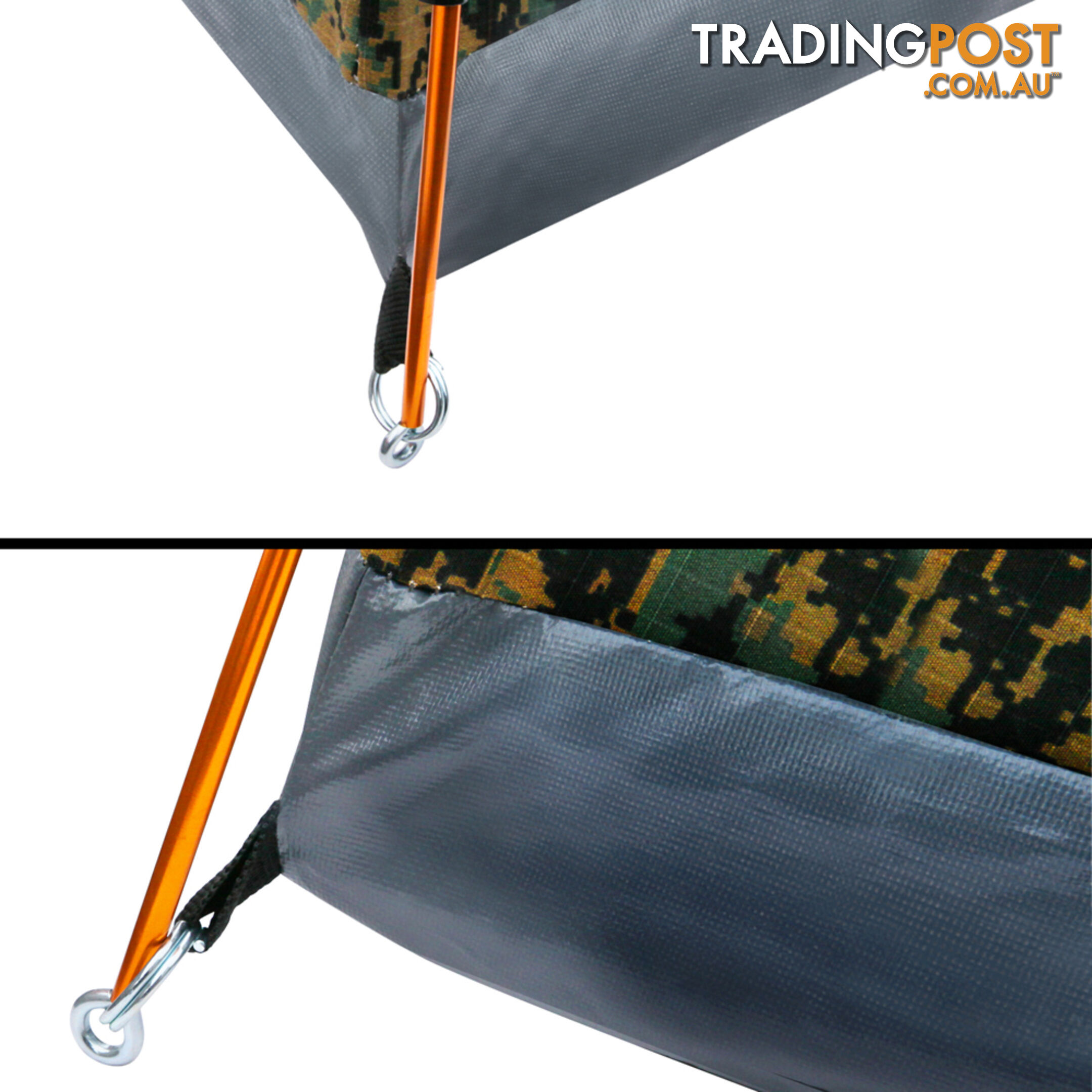 Double Camping Canvas Swag Tent Desert Camouflage w/ Bag