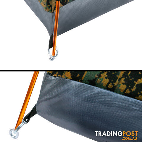 Double Camping Canvas Swag Tent Desert Camouflage w/ Bag