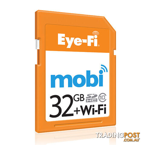 Eye-Fi Mobi 32GB WIFI SDHC Memory Card - Wireless Photo & Video Uploads