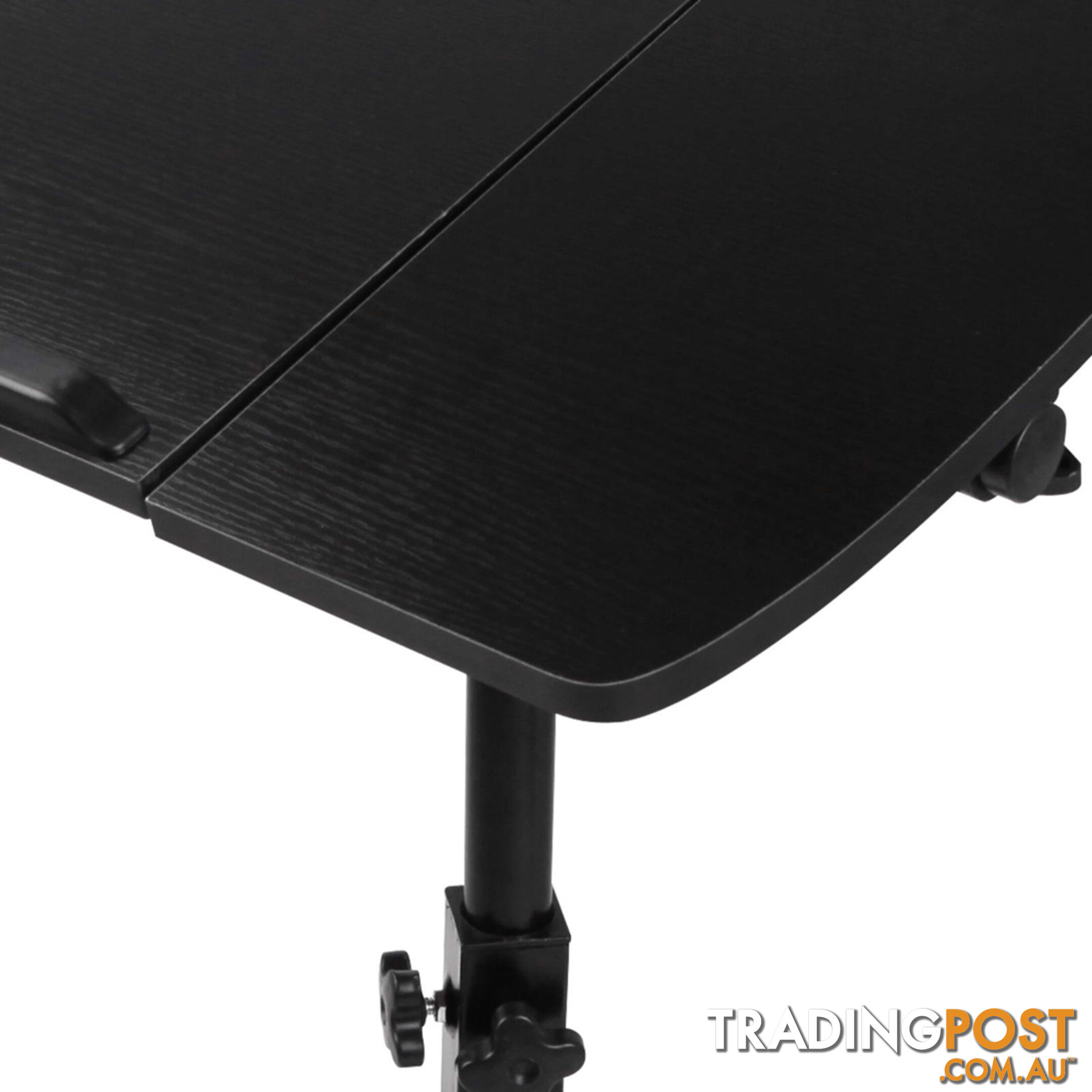Rotating Mobile Laptop Adjustable Desk w/ USB Cooler Black