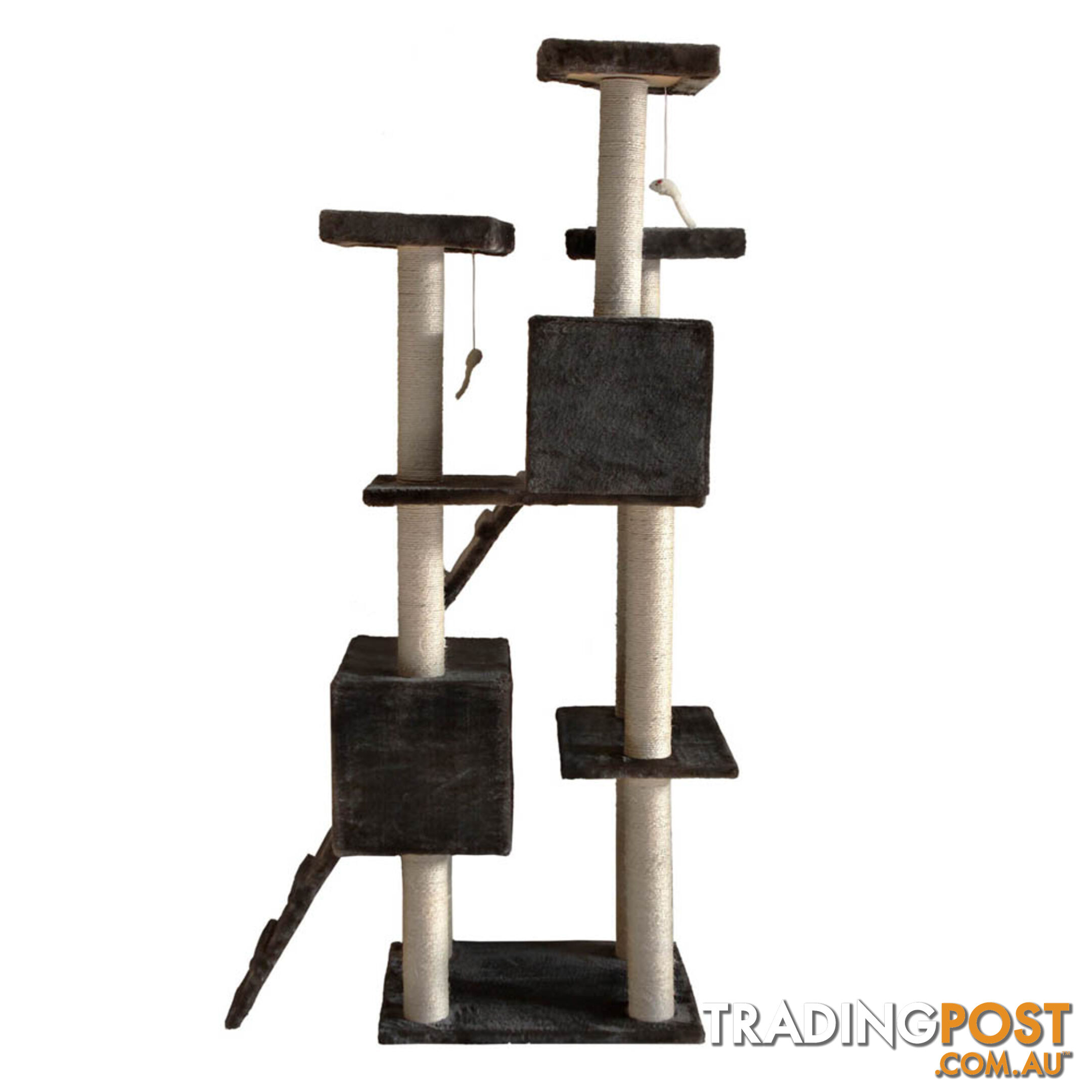 Cat Scratching Poles Post Furniture Tree 185cm Dark Grey