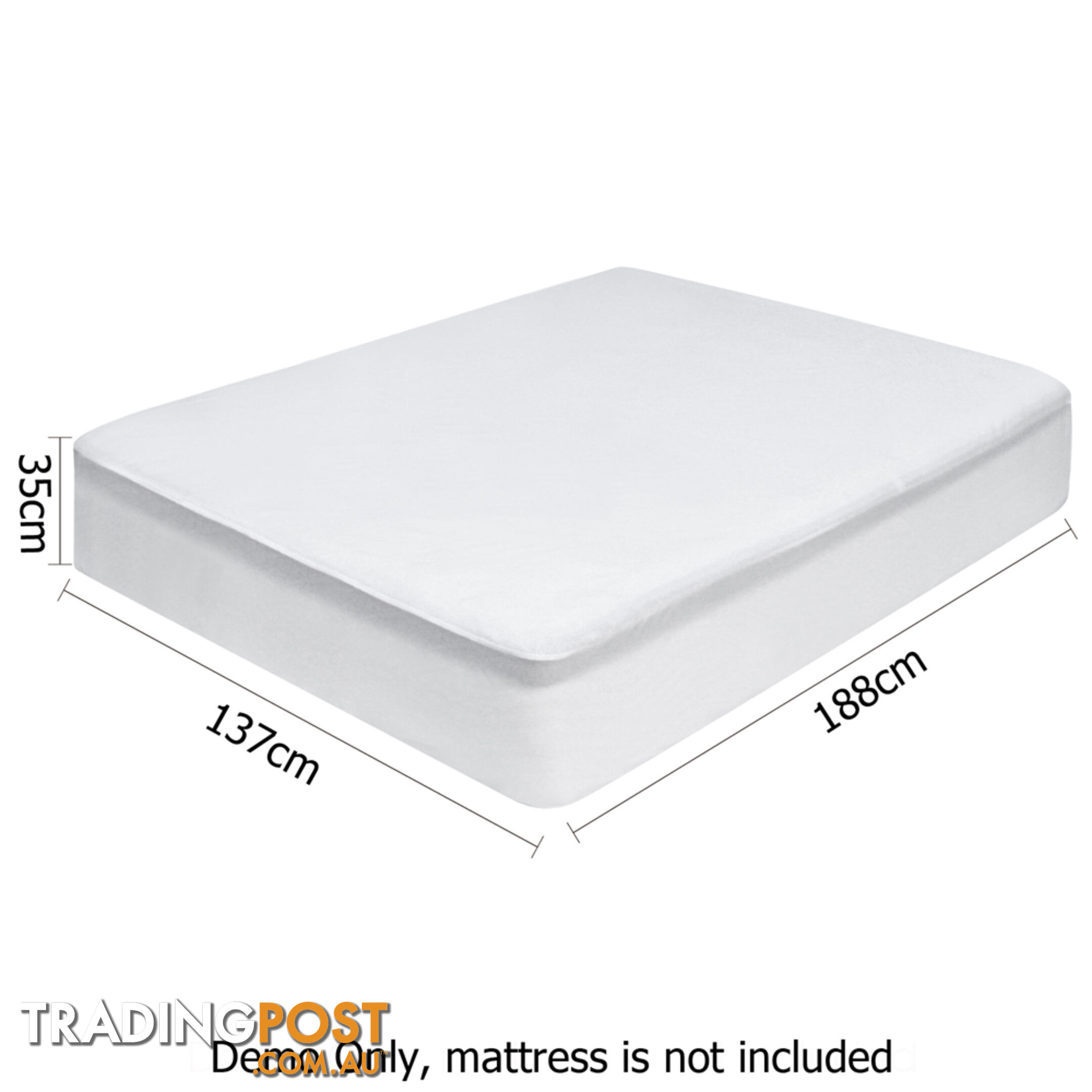 140GSM Terry Cotton Waterproof Mattress Protector Fully Fitted Bed Cover Double