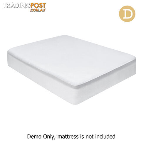 140GSM Terry Cotton Waterproof Mattress Protector Fully Fitted Bed Cover Double