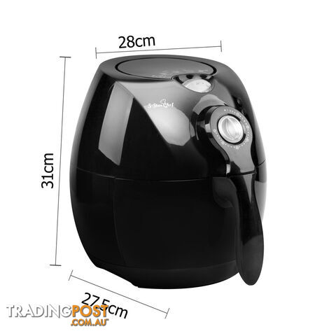 2.2L Air Fryer Low Fat Oil Less Deep Cooker Fast Healthy Black - photo 2 of 9