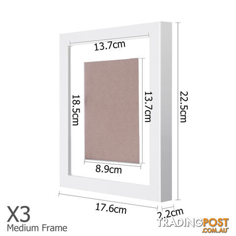 11 Piece Picture Frames Set Multi Wall Photo Home Decor Art White Gift Present