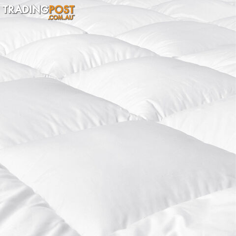 Luxury Mattress Topper Protector Pad Cover Pillowtop Memory Resistant Double