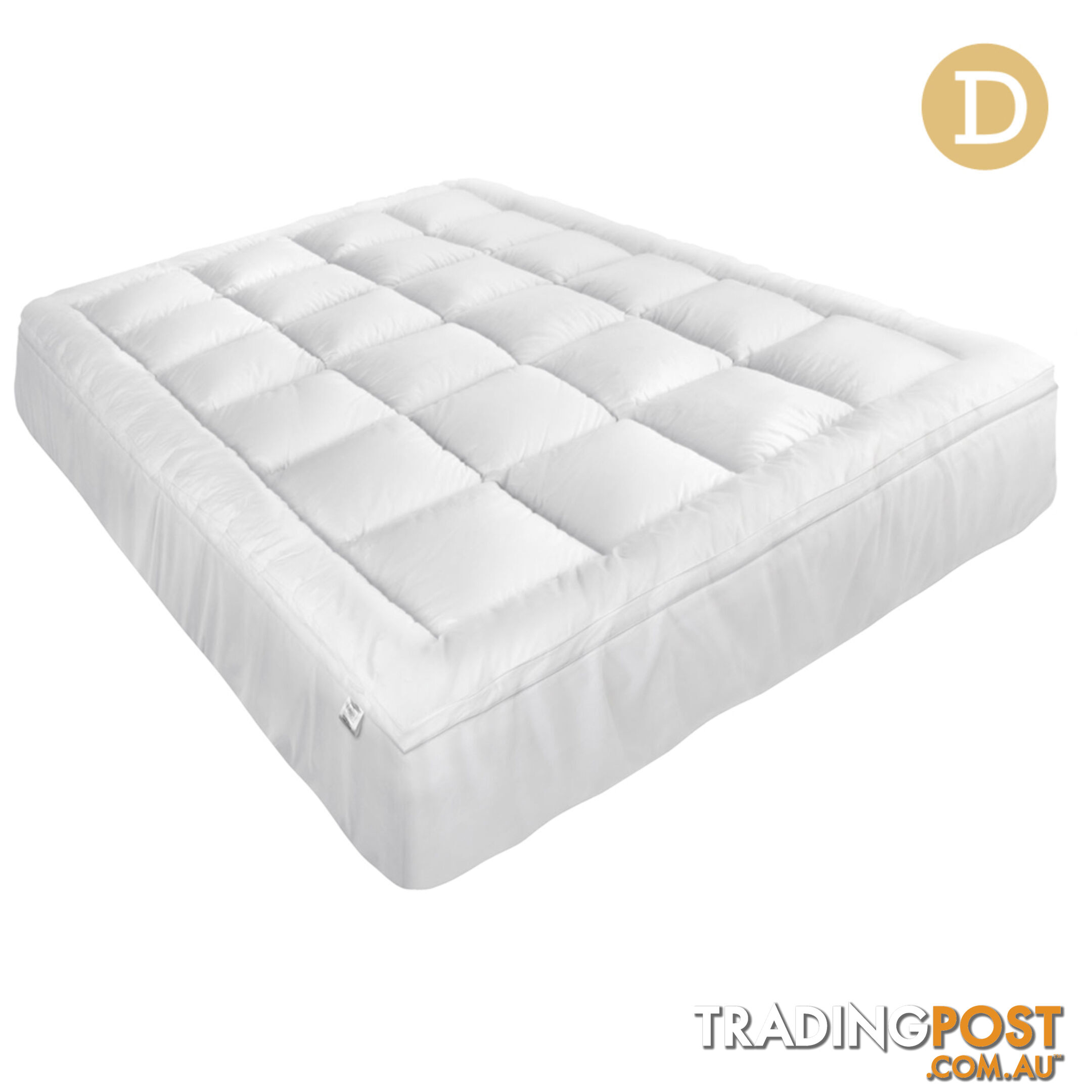 Luxury Mattress Topper Protector Pad Cover Pillowtop Memory Resistant Double