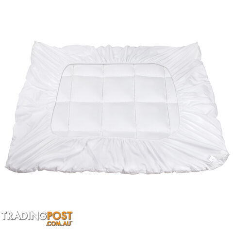 Luxury Mattress Topper Protector Pad Cover Pillowtop Memory Resistant Double