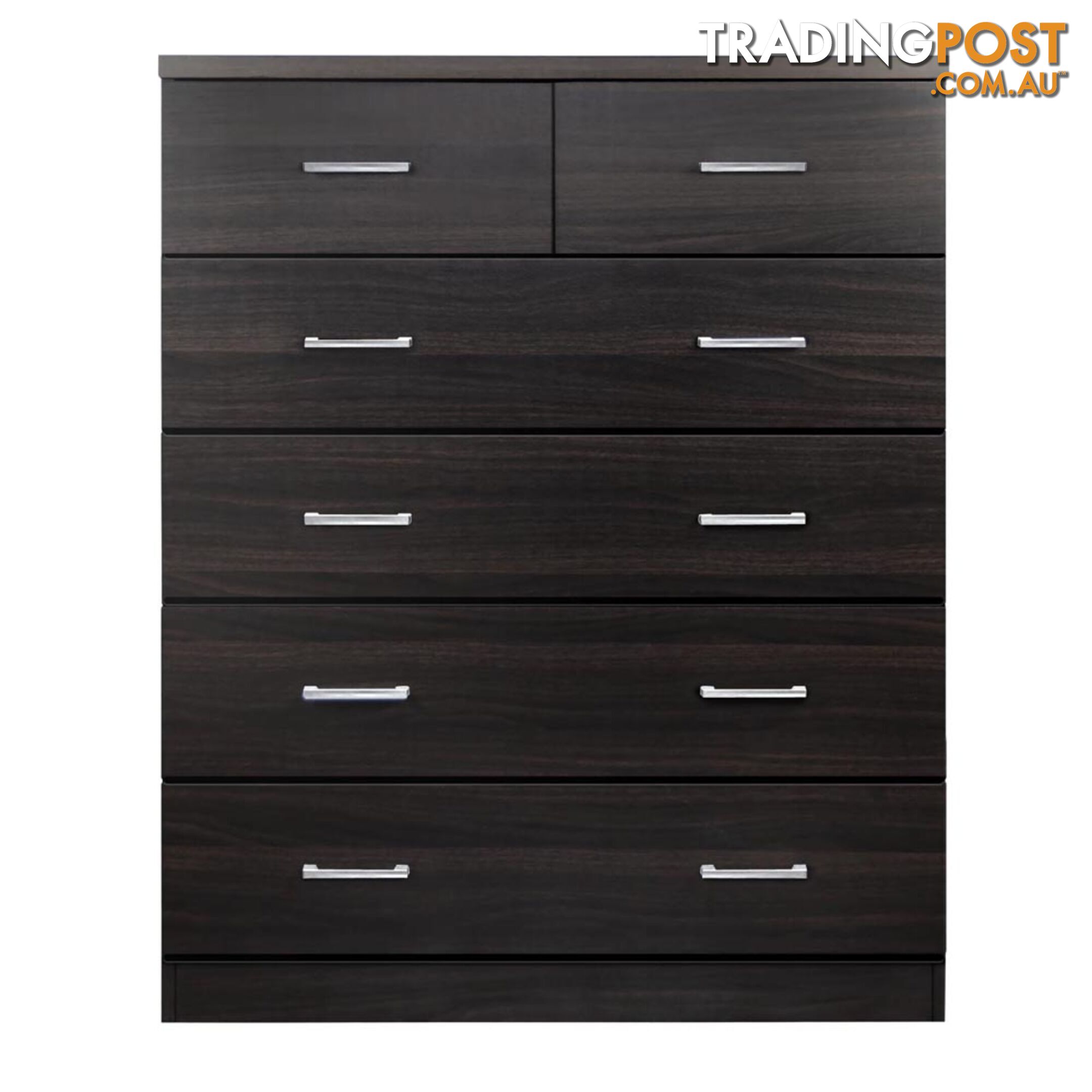 Tallboy 6 Drawers Storage Cabinet Walnut