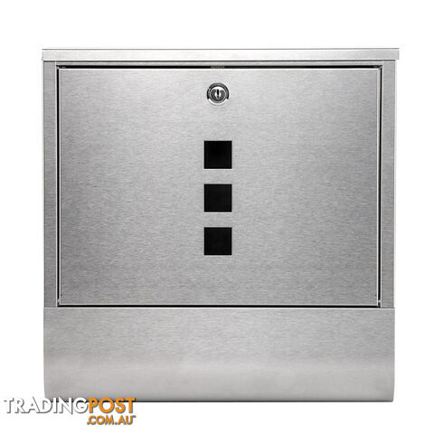 Wall Mount Mail Box Stainless Steel Letter Box Post Newspaper Mailbox Letterbox