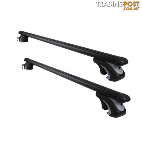 Universal Roof Racks Cross Bars 120cm Lockable Black