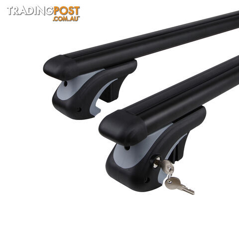 Universal Roof Racks Cross Bars 120cm Lockable Black