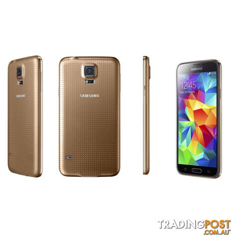 Samsung Galaxy S5 G900i Mobile Phone Gold Refurbished