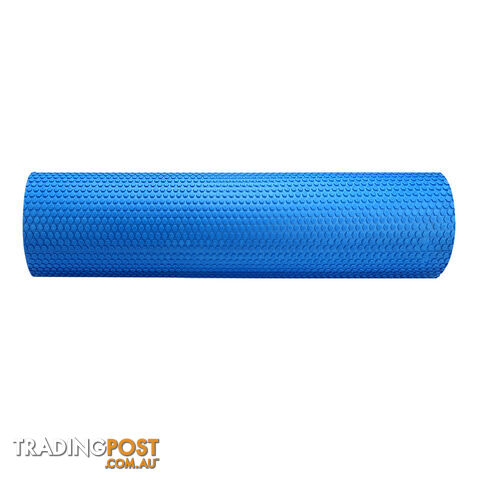 Yoga Gym Pilates EVA Stick Foam Roller Blue 45 x 15cm