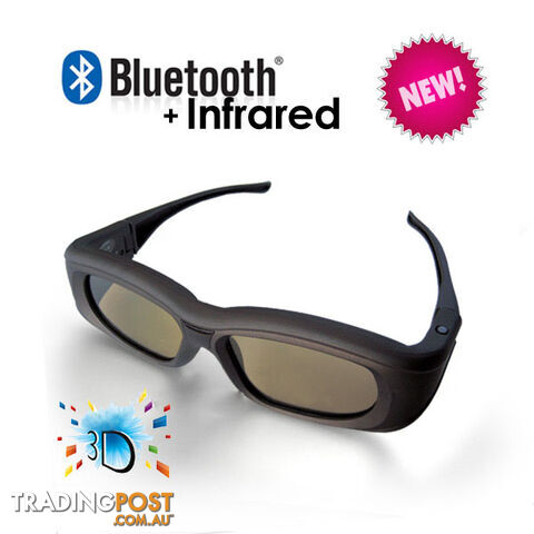 3D Active Glasses with Bluetooth & Infra-Red Technology