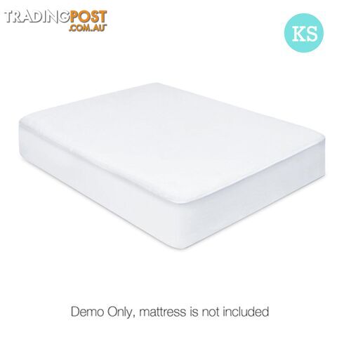 Fitted Non-Woven Waterproof Mattress Protector PU Coating Bed Cover King Single