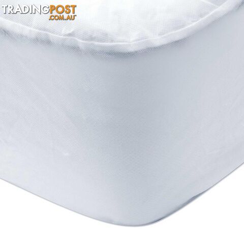 Fitted Non-Woven Waterproof Mattress Protector PU Coating Bed Cover King Single