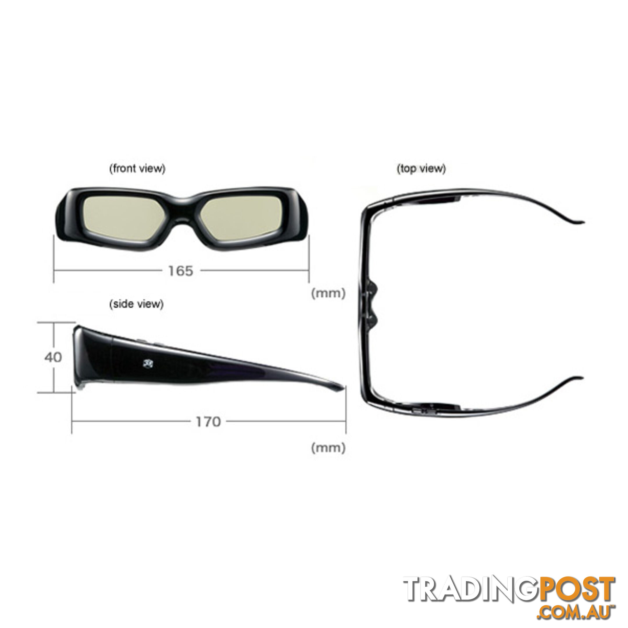 3D Active Glasses (Universal) for All Competitive 3D TV with IR Technology