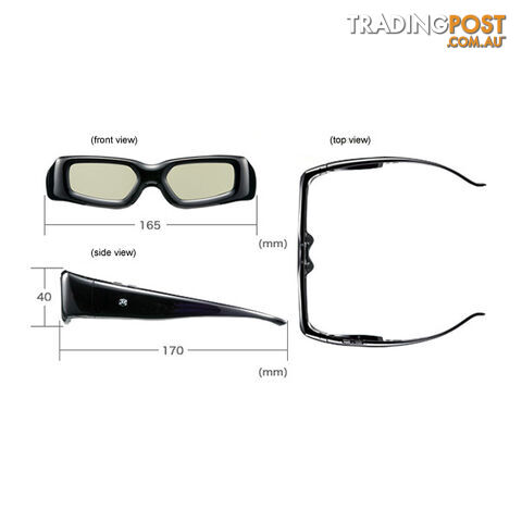 3D Active Glasses (Universal) for All Competitive 3D TV with IR Technology