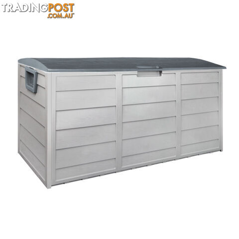 290L Plastic Outdoor Storag Garden Tool Toy Organiser Weatherproof Grey - photo 3 of 4