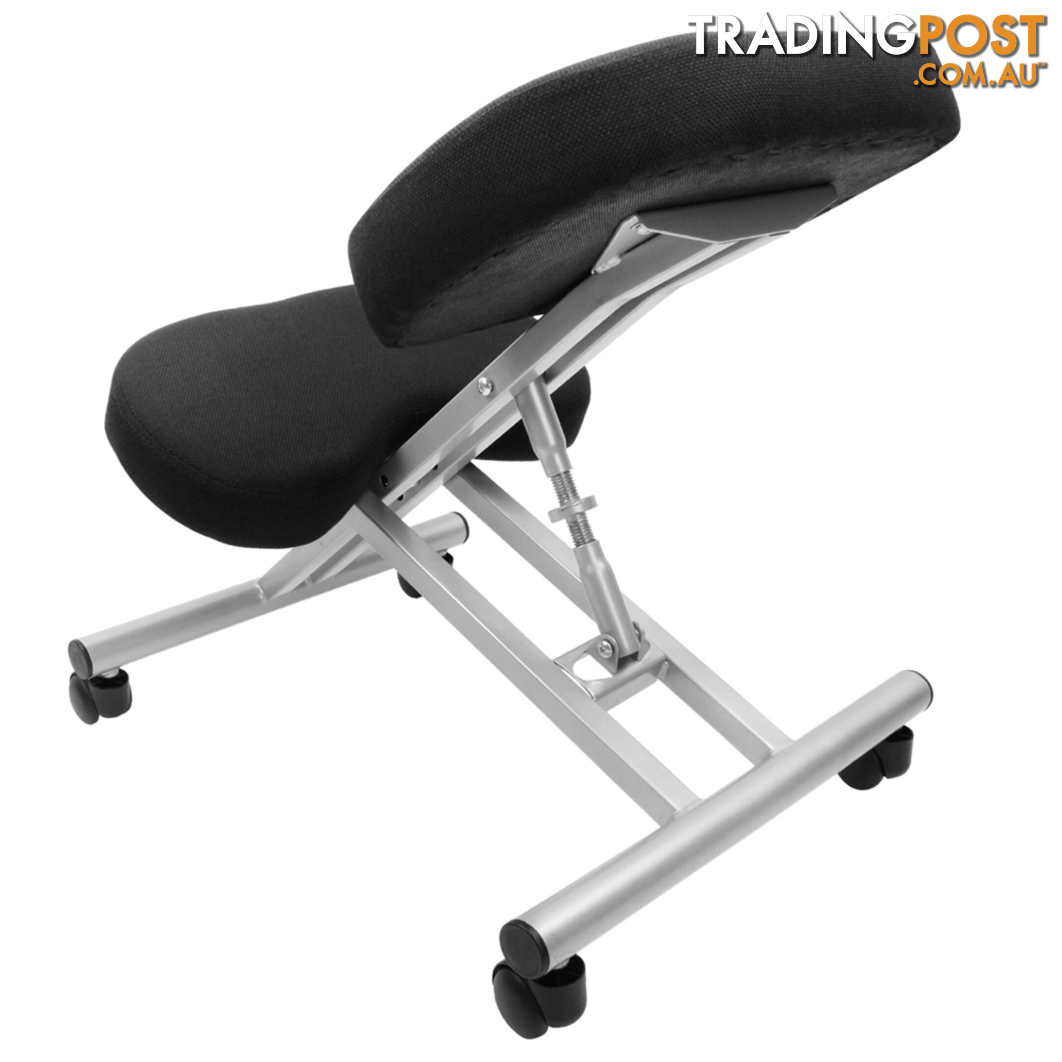 Keen Stretch Office Chair Yoga Posture Seat Sit Adjustable Kneeling Stool Silver