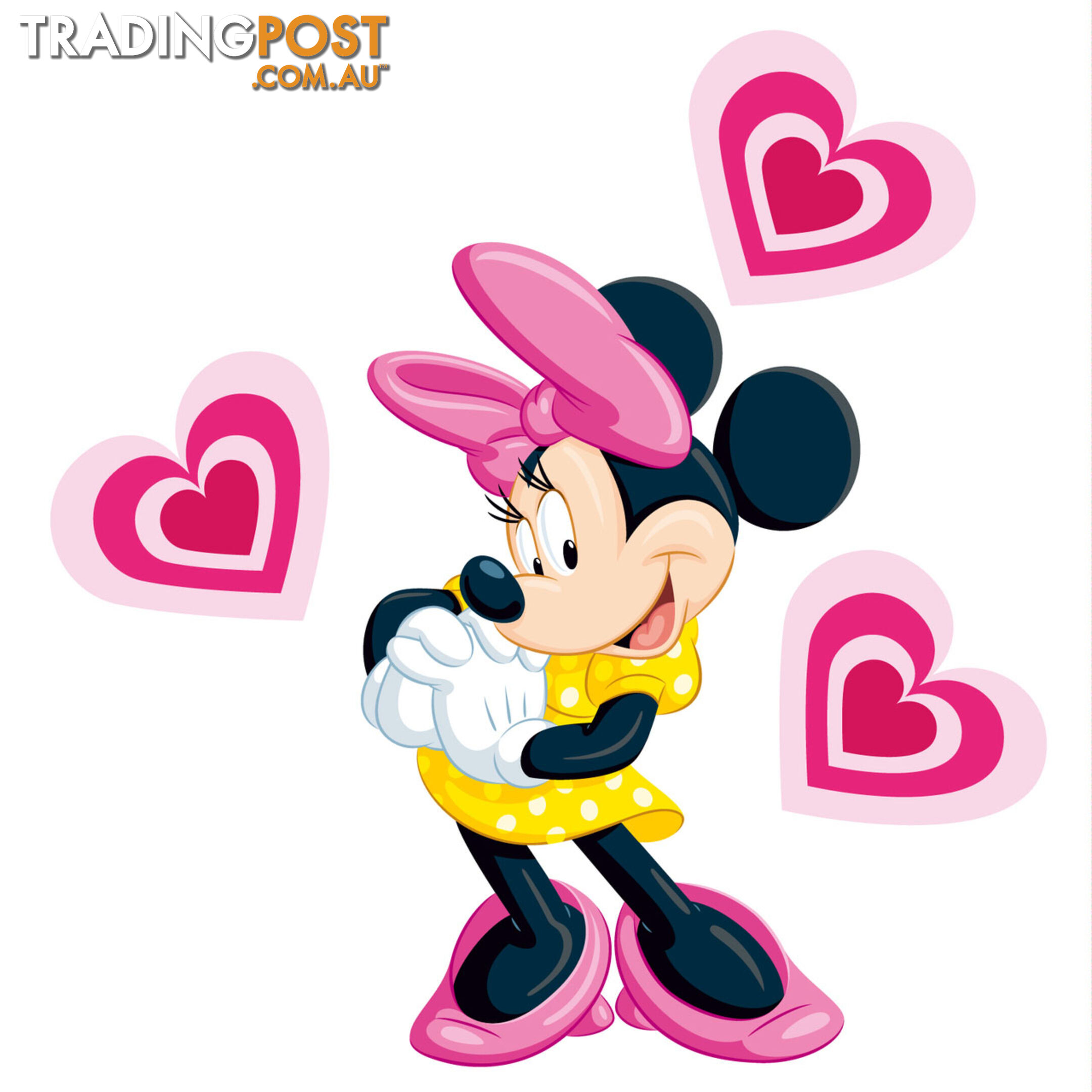 Minnie Mouse Wall Stickers - Totally Movable over and over