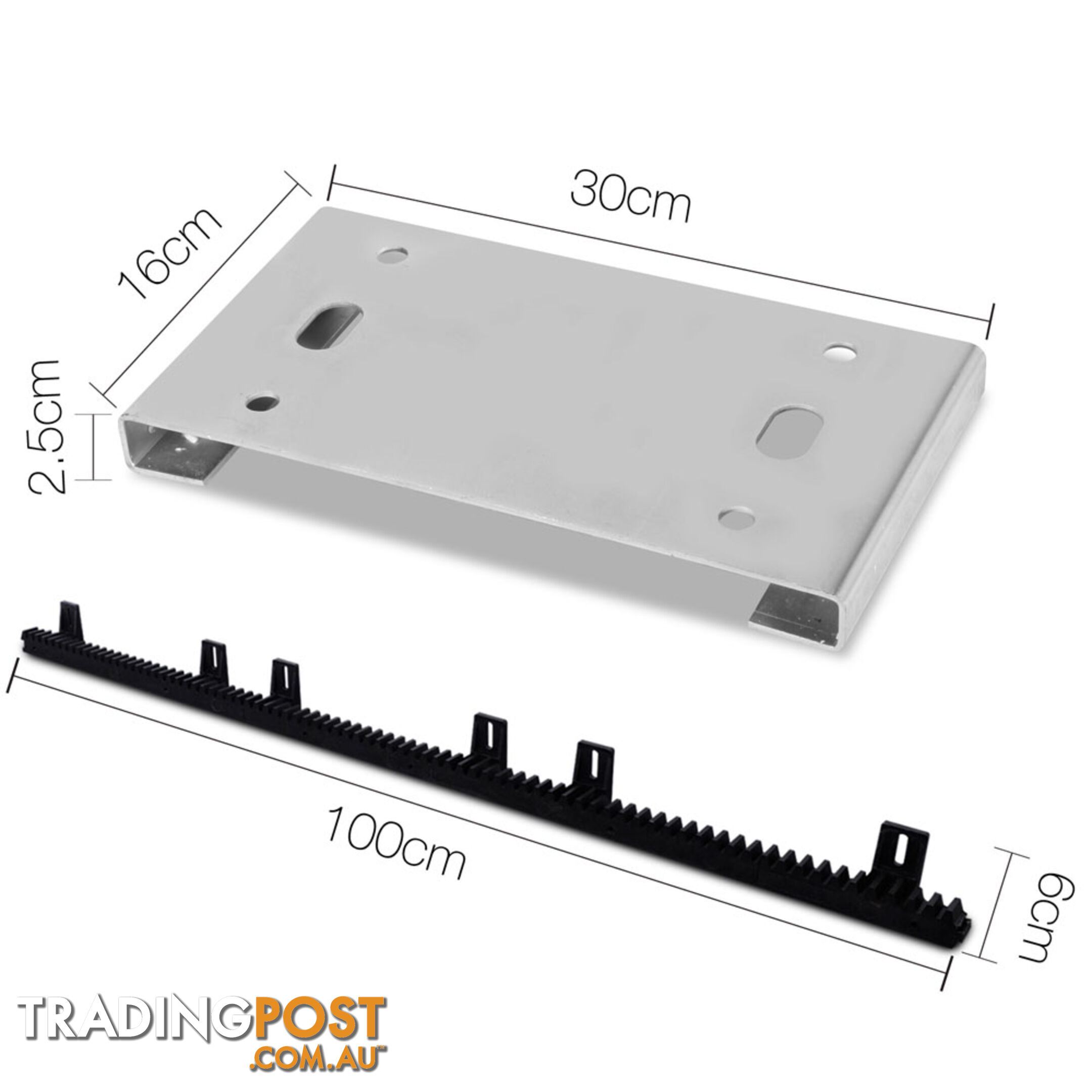 1200KG Auto Motor Heavy Duty Sliding Gate Opener 550W 240V AC 2 Remote 4M Rails