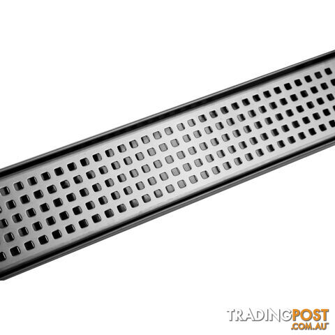 Square Stainless Steel Shower Grate Waste Linear Bathroom Drain Floor 800mm