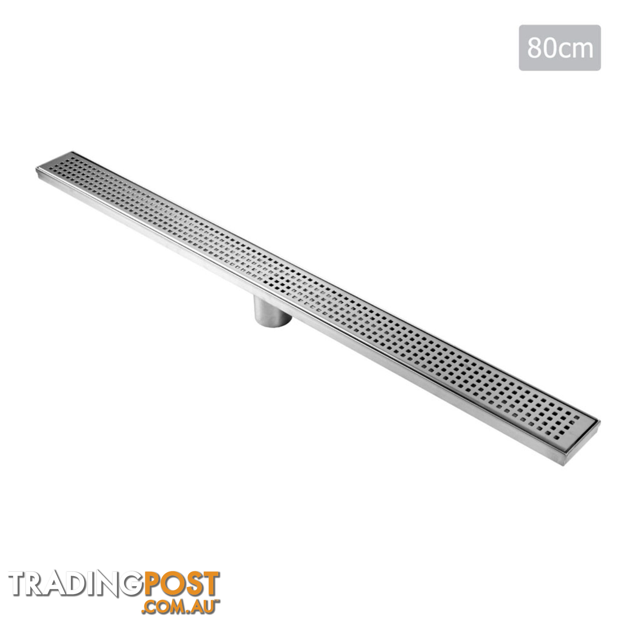 Square Stainless Steel Shower Grate Waste Linear Bathroom Drain Floor 800mm