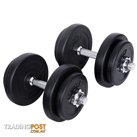 20KG Dumbbell Set Home Gym Fitness Exercise Body Workout Adjustable Weights