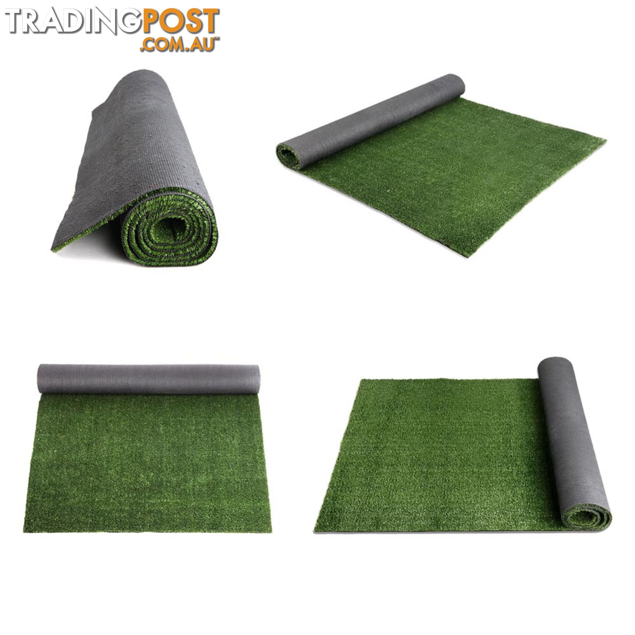 Artificial Grass 20 SQM Polypropylene Lawn Flooring 15mm Olive