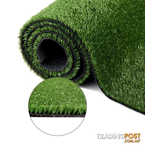 Artificial Grass 20 SQM Polypropylene Lawn Flooring 15mm Olive