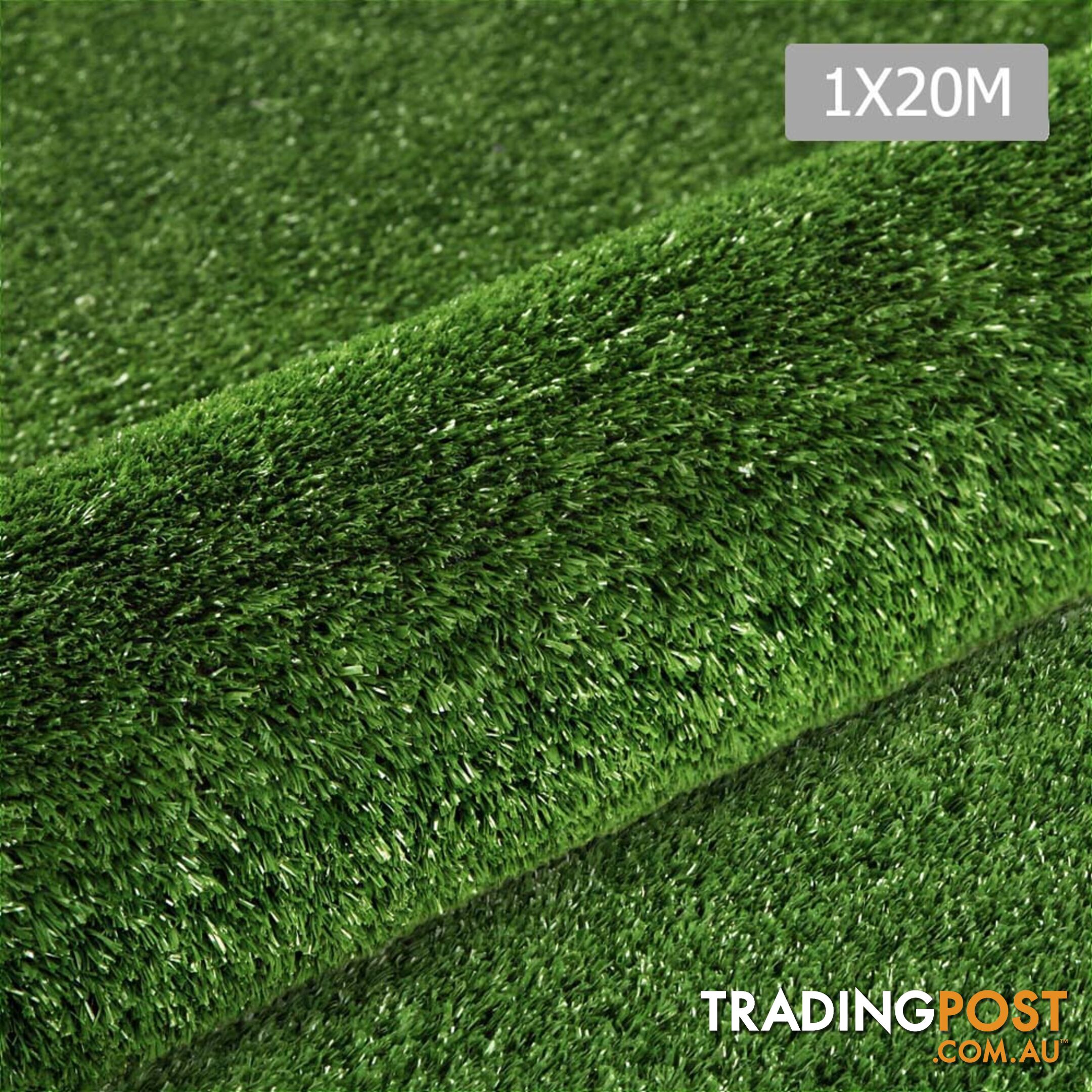 Artificial Grass 20 SQM Polypropylene Lawn Flooring 15mm Olive