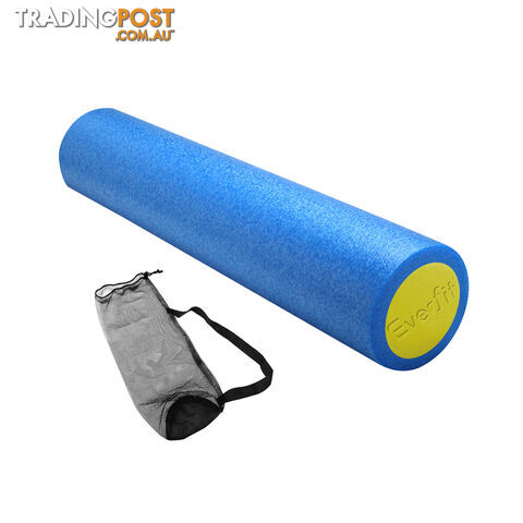 Yoga Gym Pilates EPE Stick Foam Roller Sky Blue 45 x 15cm