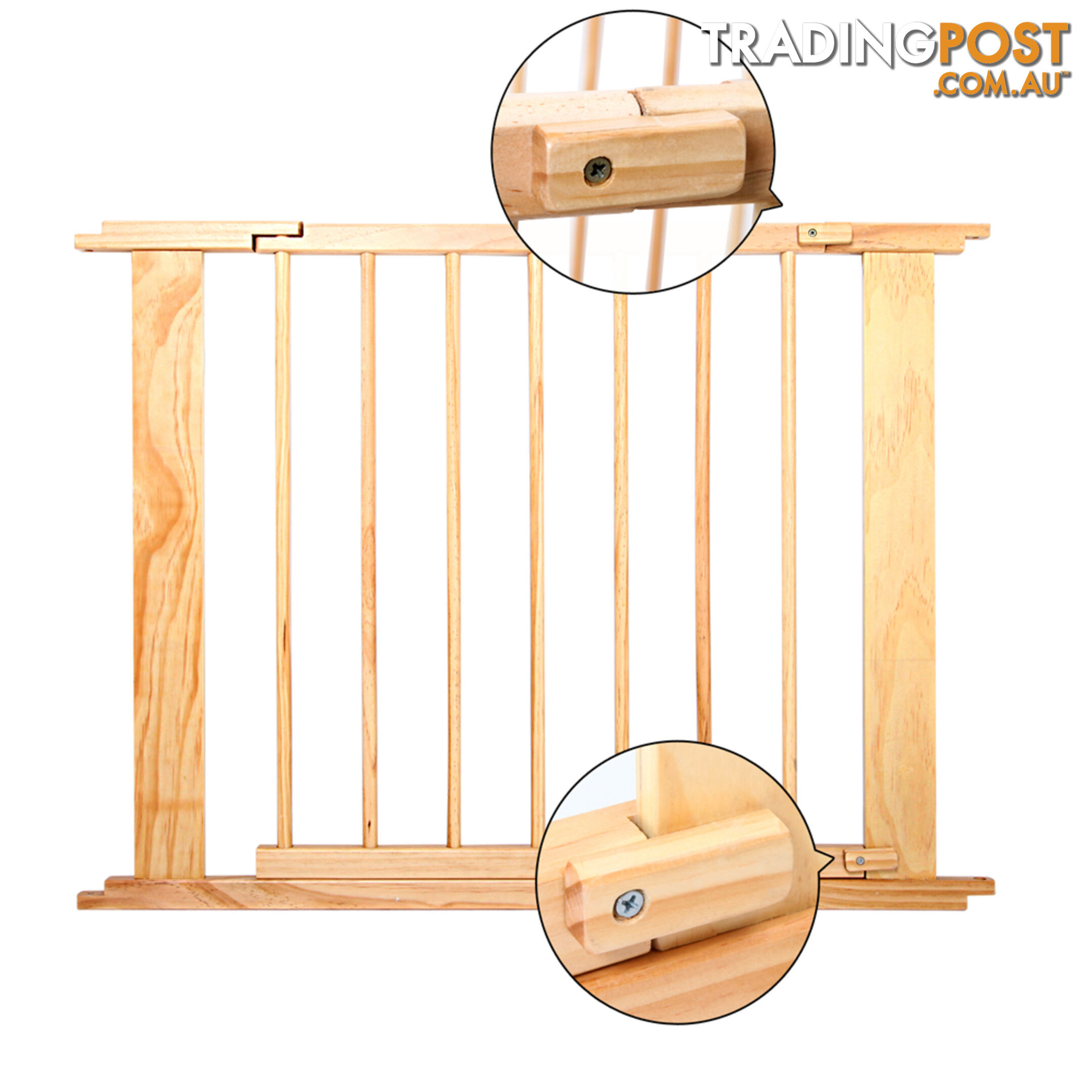 Baby Natural Wooden Playpen 6 Sides