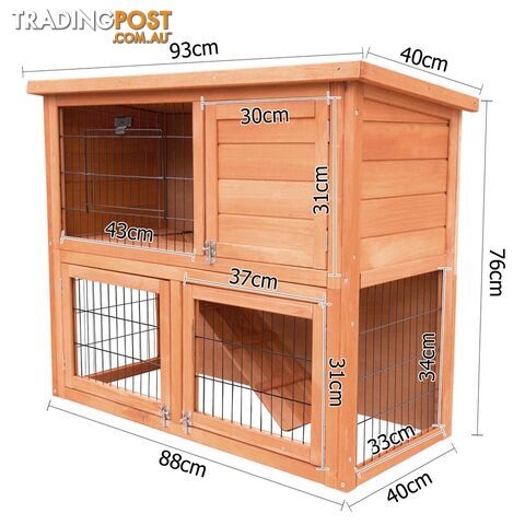 Double Storey Chicken Rabbit Hutch