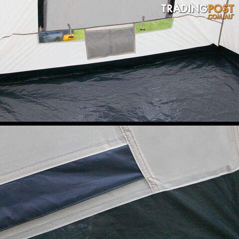 6 Person Family Camping Tent Navy Grey