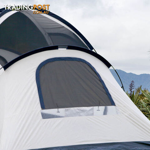 6 Person Family Camping Tent Navy Grey