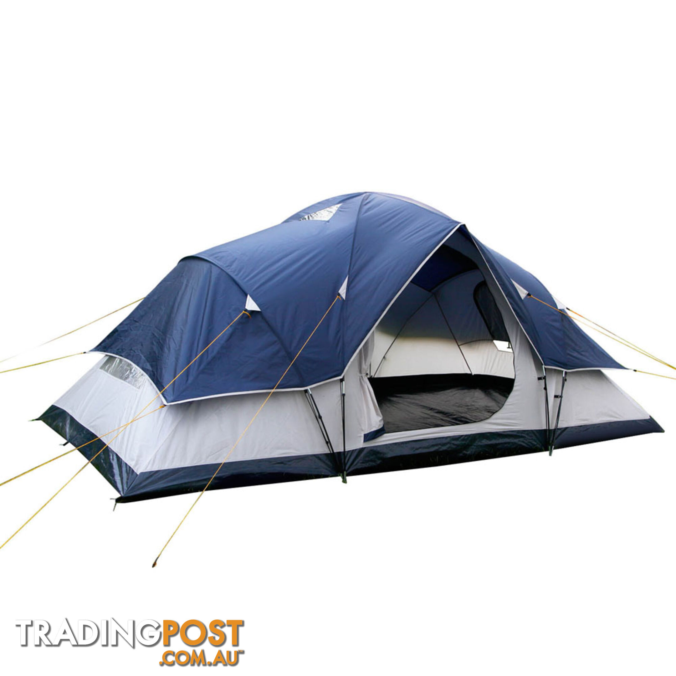 6 Person Family Camping Tent Navy Grey