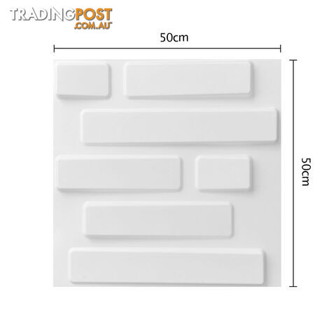 12 Pcs 3D Brick Design Wall Panel