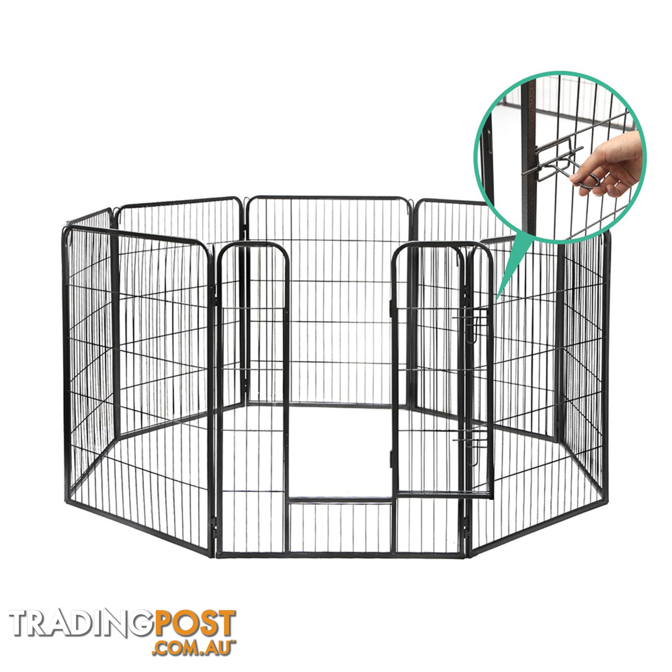 Adjustable 8 Panel Pet Playpen